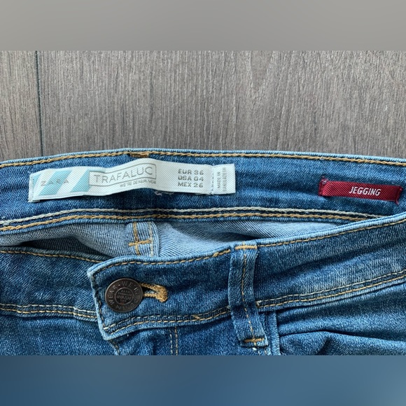 Zara skinny high waist rise 4 gap skinny jeans 26 denim pants set of 2 - Picture 6 of 6